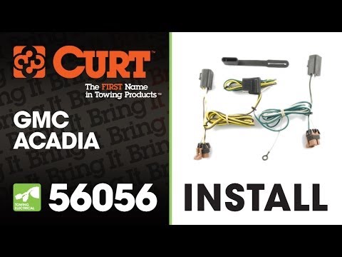 Trailer Wiring Install: CURT 56056 T-Connector on GMC Acadia