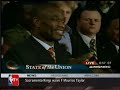 President Bush gives props to NBA player Dikembe Mutombo President Bush gives props to NBA player Dikembe Mutombo