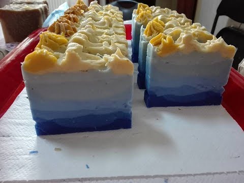 MAKING OMBRE PLUMERIA NATURAL SOAP-Facem sapun natural Ombre frangipani