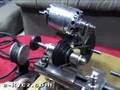 Lathe with wooden base & motor plus reducer