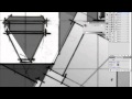 An architect drawing with graphite, photoshop and illustrator