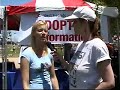 amy smart expresses her concern for animals to missy woodward of critter crusades.