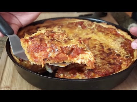 meat lovers - On this video, I'll show you how to make a delicious deep dish pizza on the grill! Deep Dish Pizza Dough Recipe: http://allrecipes.com/recipe/the-real-chicag...