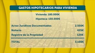 GASTOS DE FORMALIZACION DE LAS HIPOTECAS