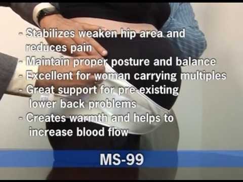 how to put on a maternity support belt