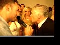 Hugh Hefner talks to Matthew Schellhas at Fox Reality Awards