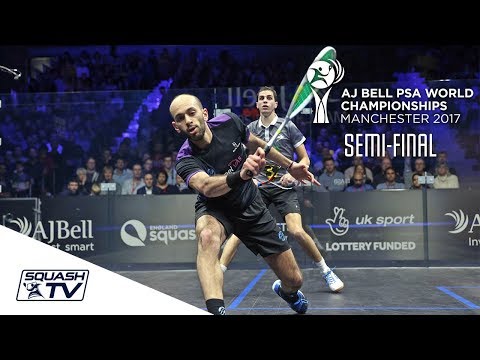 Squash: Farag v Ma. ElShorbagy - AJ Bell PSA World Champs 2017 Semi-Final Highlights