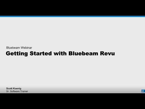Getting Started With Revu 2018