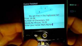 Vídeo: A 75 palabras por minuto en una BlackBerry