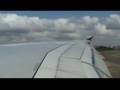 Airbus A380 take-off wingview
