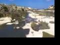 Drainage outflow from Wied il-Mielah into the sea