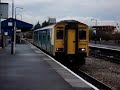 Trains at Carmarthen Station in Wales