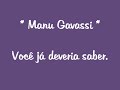 Manu Gavassi - Você já deveria saber (letra)