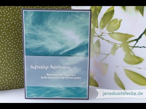 Kreatver Montag 79 - Trauerkarte Himmel