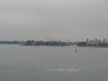 Ellis Island and Statue of Liberty from Staten Island Ferry