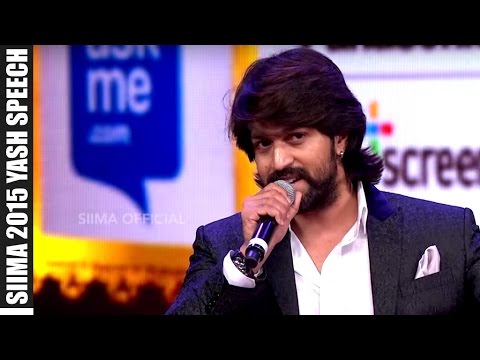 Micromax Siima 2015 | Yash Awarded As Best Actor | Kannada