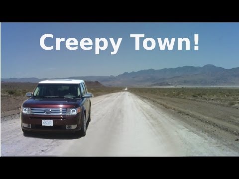 Strange Creepy Town Near Area 51 - Semi Abandoned Town in Nevada Desert - The REAL Loneliest Road!