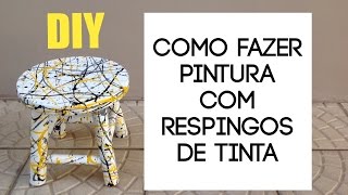 Como fazer pintura com respingos de tinta, estilo Pollock - DIY