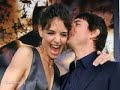 a collection of pictures of tom cruise and katie holmes to the song delirious love by neil diamond.