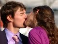 a collection of pictures of tom cruise and katie holmes to the song delirious love by neil diamond.