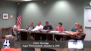 Public Meeting - Argos Town Council
