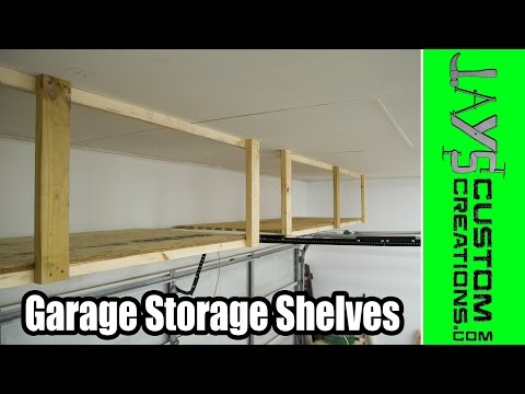 how to build garage shelves