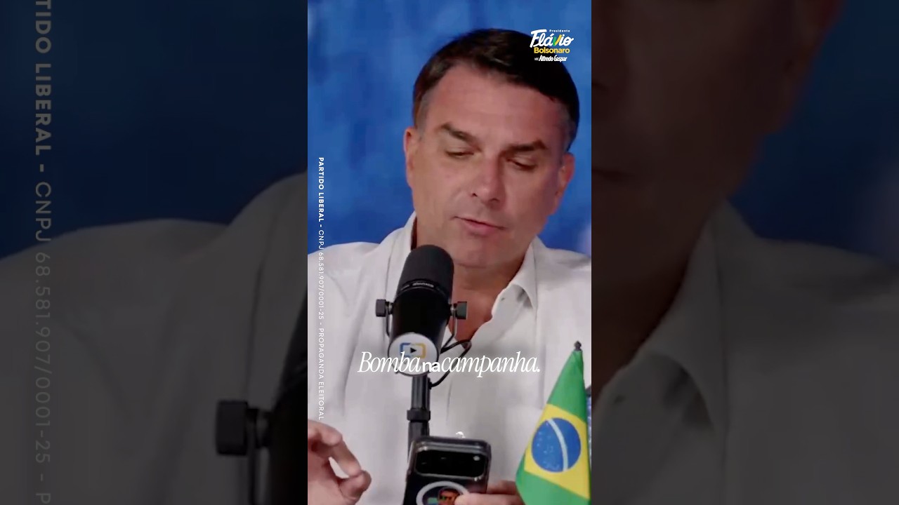 BOMBA NA CAMPANHA DE FLAVIO BOLSONARO