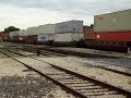 BNSF #7542 Leads Intermodal South, CSX Power, Joliet IL.