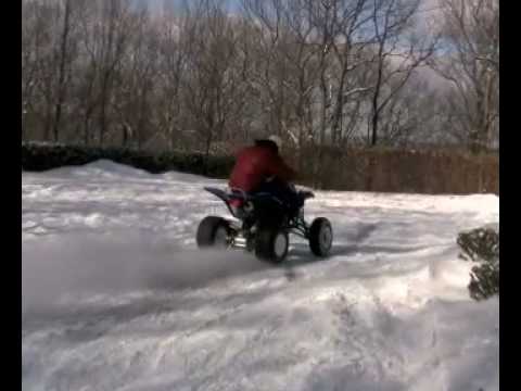1djenvy - dj envy rides his quad into a tree.