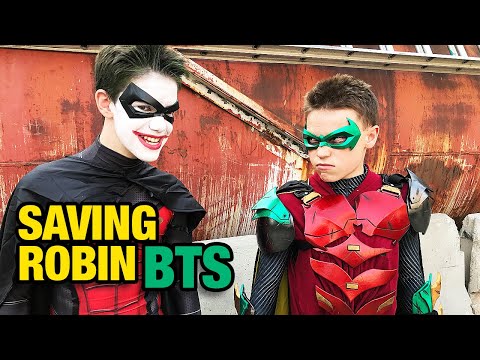Ninja Kidz Saving Robin from the Joker - BTS