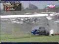 Race car crashes