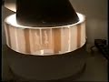 this zoetrope was created using 12 tiny sculptures of running movement based on eadweard muybridge photographs. a stereo turntable provides the momentum.
see more at: http://analogueresearch.blogspot.com/