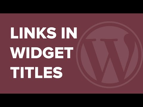 how to widget wordpress