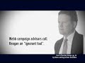 george allen's response to webb's despicable and misleading ad implying he was endorsed by ronald reagan.  allen was forced to run this ad after webb ignored nancy reagan's demands that the webb ad be taken down.