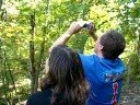 abby going down zipline