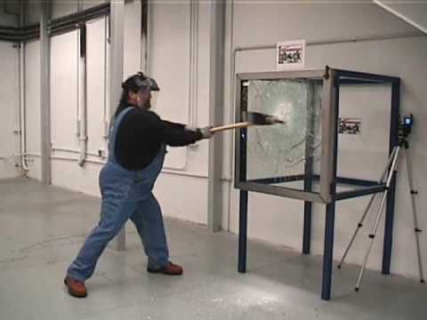 how to break bullet proof glass