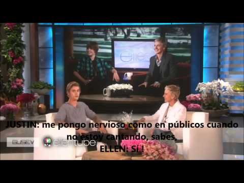 Justin Bieber en Ellen – ( traducido al español ) – 28 / 01 / 2015