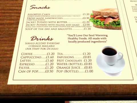 3d Cafe/Restaurant Menu Design