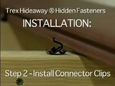 how to fasten trex fascia
