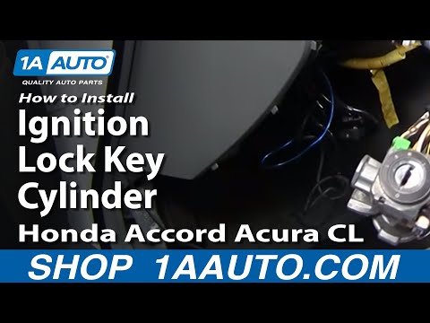 How To Install Replace Ignition Lock Key Cylinder Honda Accord Acura CL 94-97 1AAuto.com