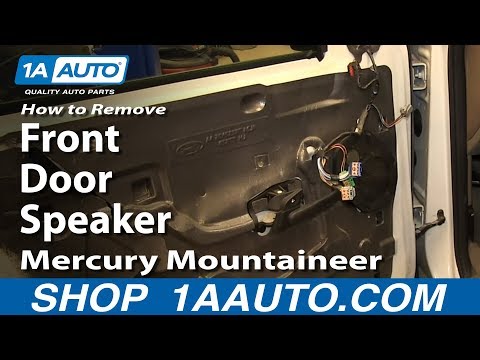 How To Remove Install Front Door Speaker Mercury Mountaineer