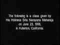 19960622 fullerton ca speaking about srila prabhupada