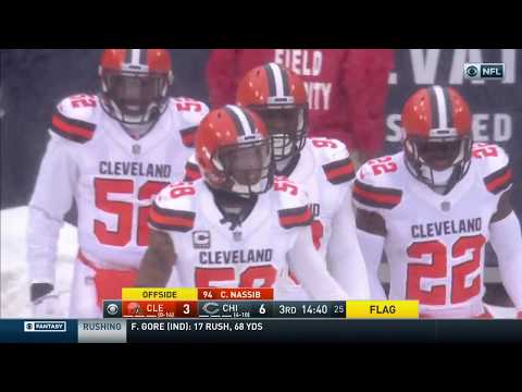 Video: Myles Garrett Gets Huge Pick 6...But Gets Called Back by Offsides | Browns vs. Bears | NFL Wk 16