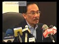 Anwar Ibrahim 29/07/08: Press Conference Q & A (Part 1)