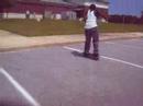 zae pulls a boneless and lands it perfect goin up da curve. one of crestviews good skate spots,da public library.