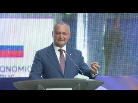 Игорь Додон принял участие в пленарном заседании Молдавско-российского экономического форума