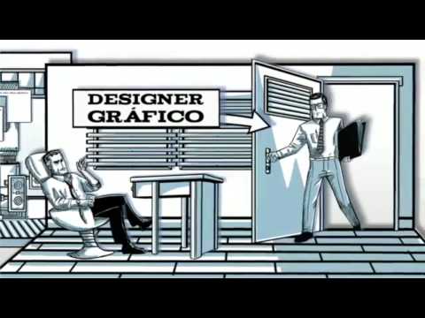 Designer - Ao fim do vídeo estão os créditos. Galera, esse é um vídeo educativo que mostra de forma ilustrada e divertida oque um designer gráfico faz.