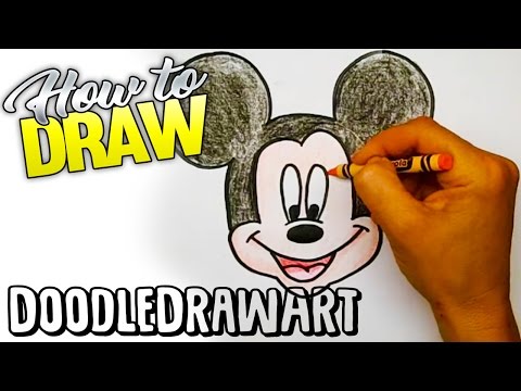 Drawing: How To Draw Mickey Mouse Step by Step!  For kids!