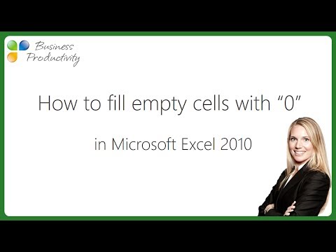 how to fill blanks in excel