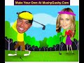 Carmen Electra playing with Tiger Woods